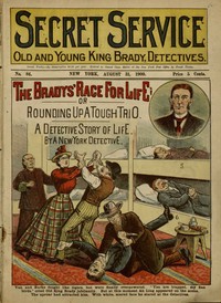 Cover of The Bradys' Race for Life; or, Rounding Up a Tough Trio: A Detective Story of Life — Reading Companion