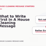 What to Write First in A House Cleaning Message