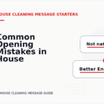 Common Opening Mistakes in House Cleaning Messages