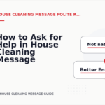 How to Ask for Help in House Cleaning Message English