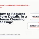 How to Request More Details in a House Cleaning Message