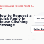How to Request a Quick Reply in House Cleaning Message English