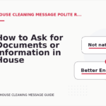 How to Ask for Documents or Information in House Cleaning Message English