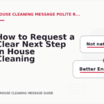 How to Request a Clear Next Step in House Cleaning Message English