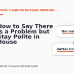How to Say There Is a Problem but Stay Polite in House Cleaning Message English