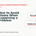 How to Avoid Blame When Explaining a Problem in House Cleaning Message English