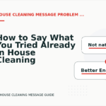 How to Say What You Tried Already in House Cleaning Message English