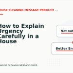 How to Explain Urgency Carefully in a House Cleaning Message