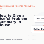 How to Give a Useful Problem Summary in House Cleaning Message English