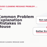 Common Problem Explanation Mistakes in House Cleaning Message English