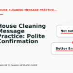 House Cleaning Message Practice: Polite Confirmation Examples