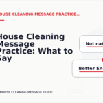 House Cleaning Message Practice: What to Say Instead