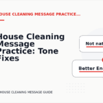 House Cleaning Message Practice: Tone Fixes for Real Situations