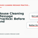 House Cleaning Message Practice: Before and After Corrections