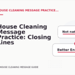 House Cleaning Message Practice: Closing Lines and Follow-Ups